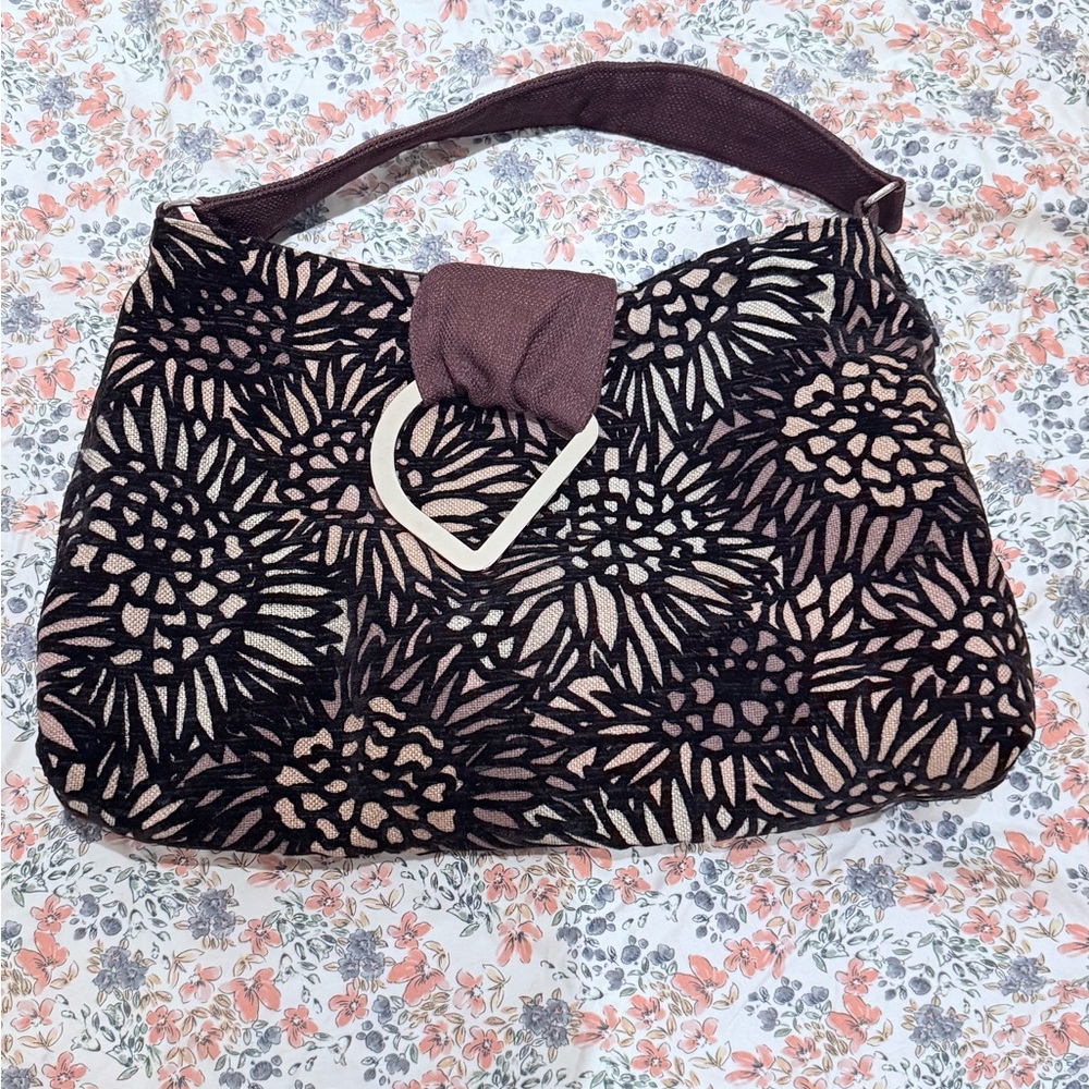 1154 Lill Studio Reversible Floral Hobo Shoulder bag